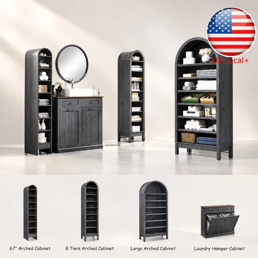 خزانة تخزين حمام عالية بتصميم  - مراجعة Storage وسعره
