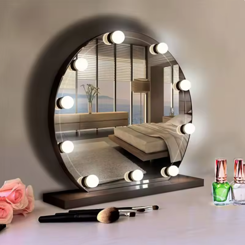 مصباح LED هوليوود USB لطاولة ا - مراجعة Dressing Table Vanity With Lighted Mirror وسعره
