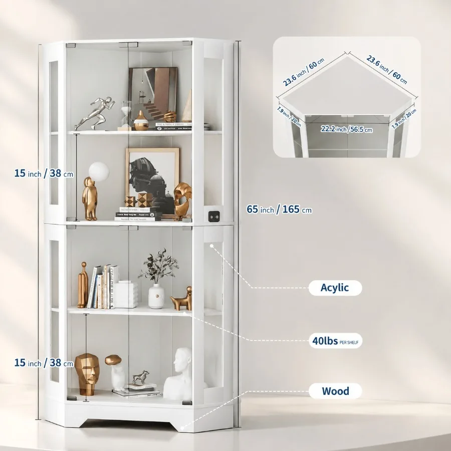 خزانة زاوية بيضاء رقم 65، مصمم - مراجعة Storage وسعره
