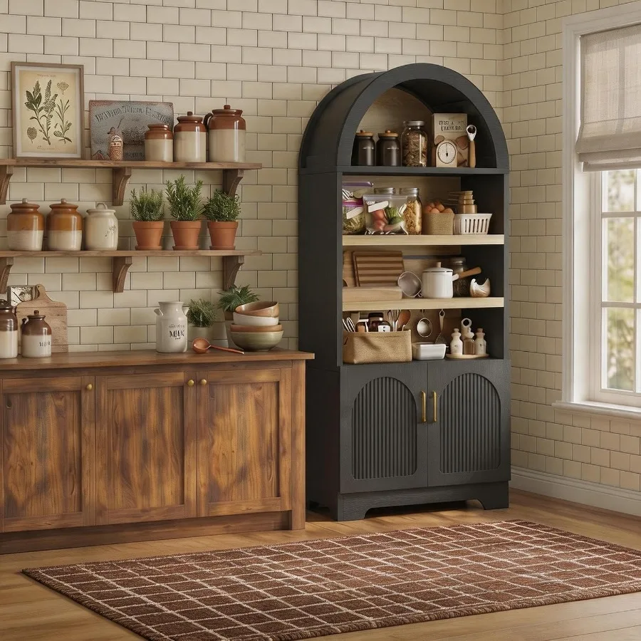 خزانة مطبخ عالية بتصميم مقوس ل - مراجعة Storage وسعره